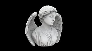 Guardian Angel Bust 3D Print Model model