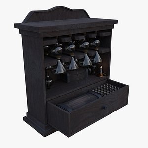 Apothecary Cabinet and Props