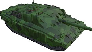 Tank Challenger Green 3D model