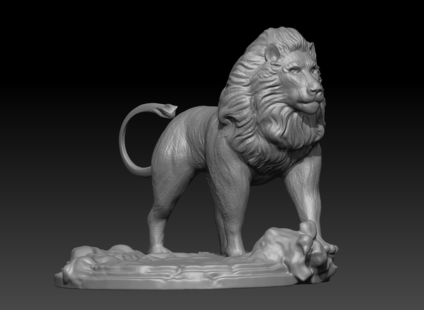 3D Lion Model For 3D Printing Model - TurboSquid 2255738