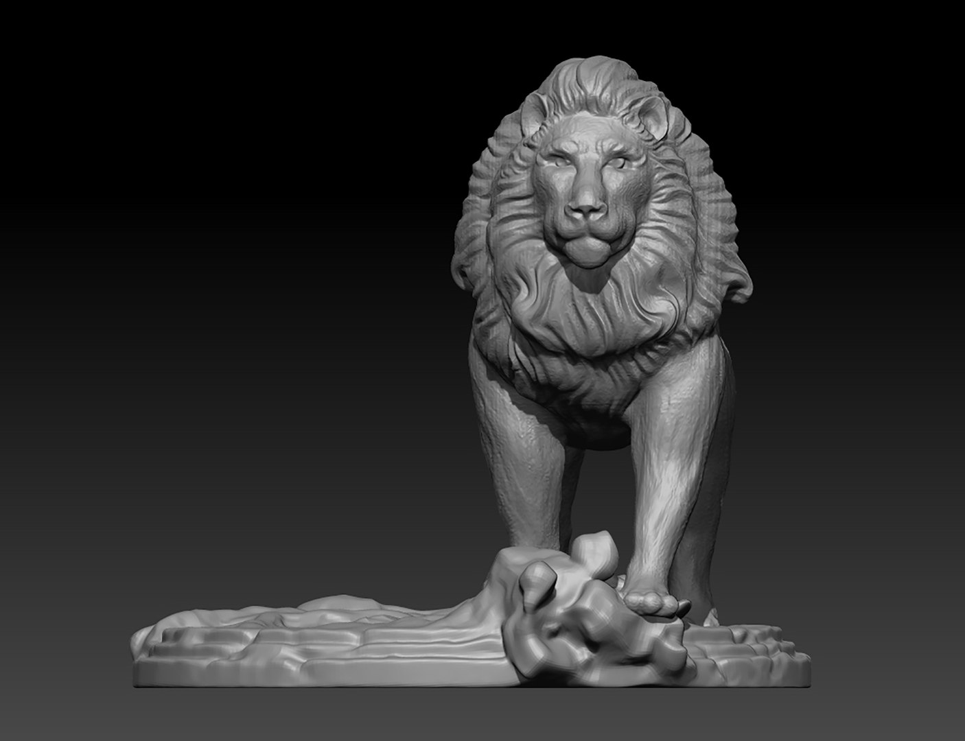 3D Lion Model For 3D Printing Model - TurboSquid 2255738