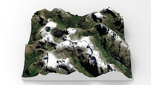 Mountain landscape Aiguille Rouge Savoy France