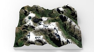 Mountain landscape Aiguille Rouge Savoy France