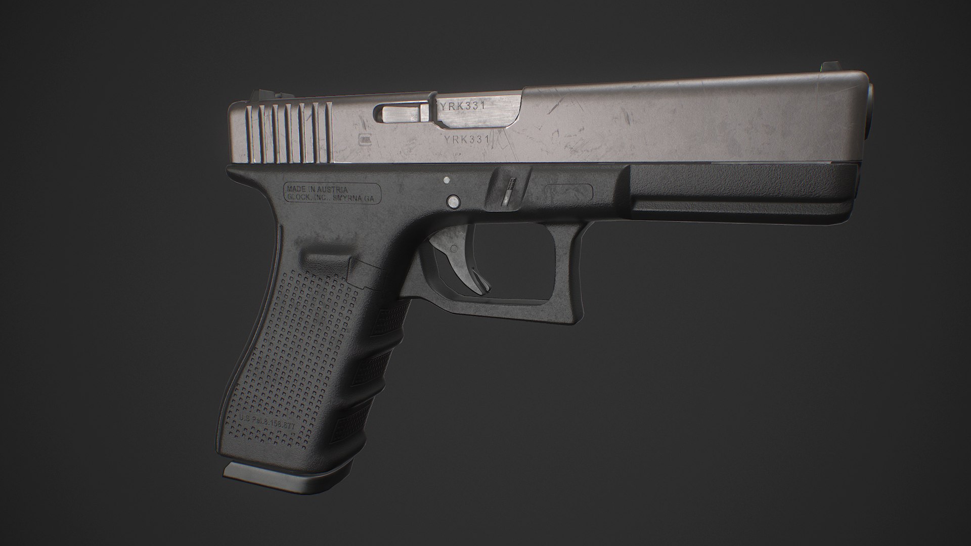 Glock 17 ready 3D model - TurboSquid 1182948