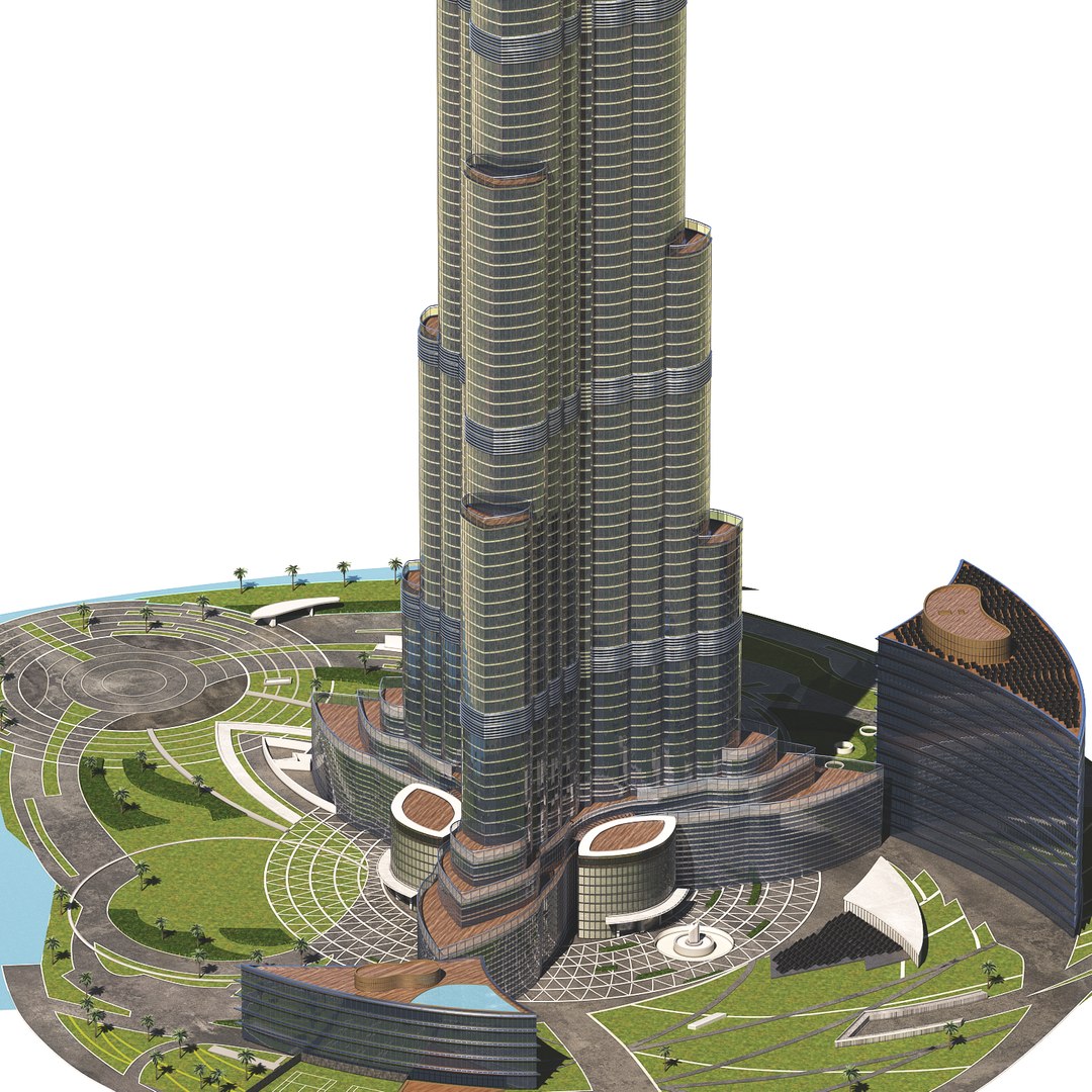 Burj Khalifa Model - TurboSquid 1393682