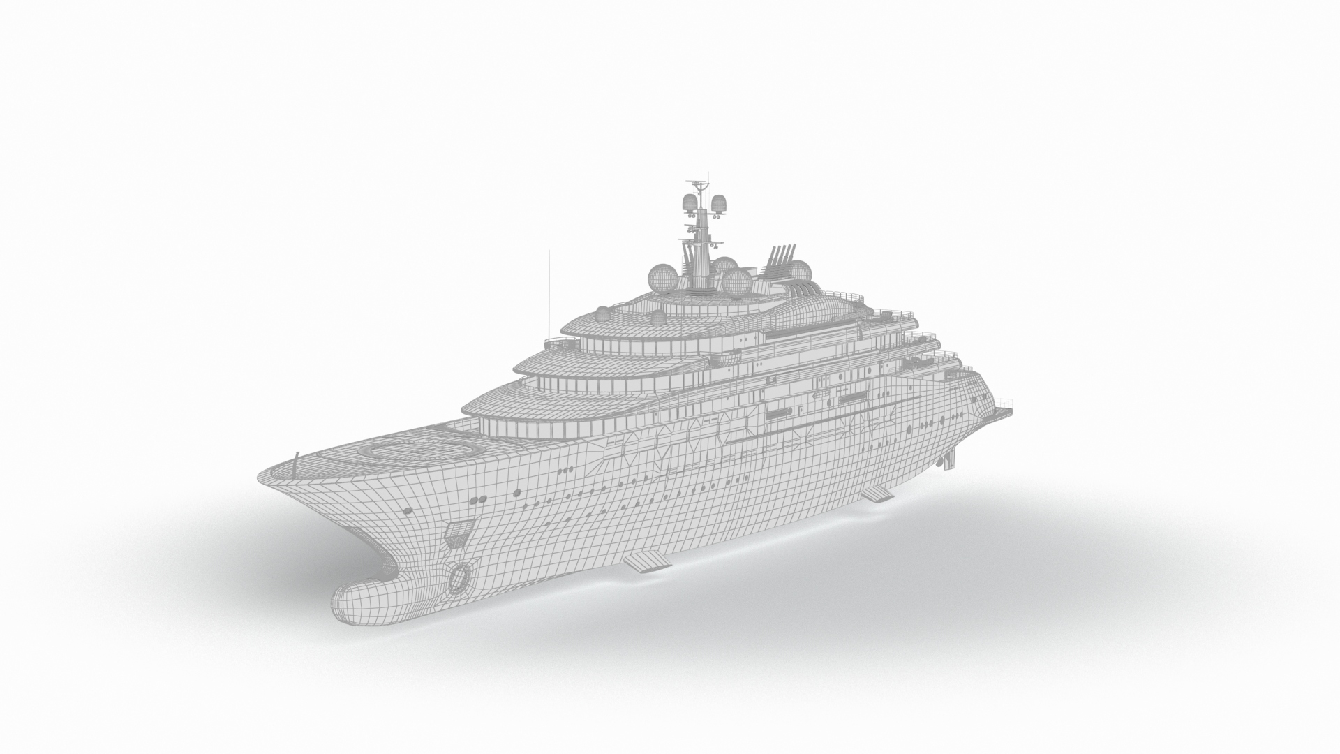 Feadship Symphony Superyacht Dynamic Simulation 3D model