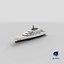 Project Blue Superyacht Dynamic Simulation 3D model