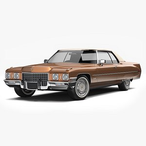 3D Cadillac Coupe De Ville 1971 model