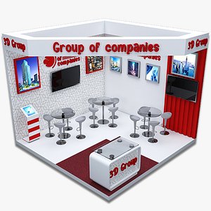 Exhibition booth 3D model