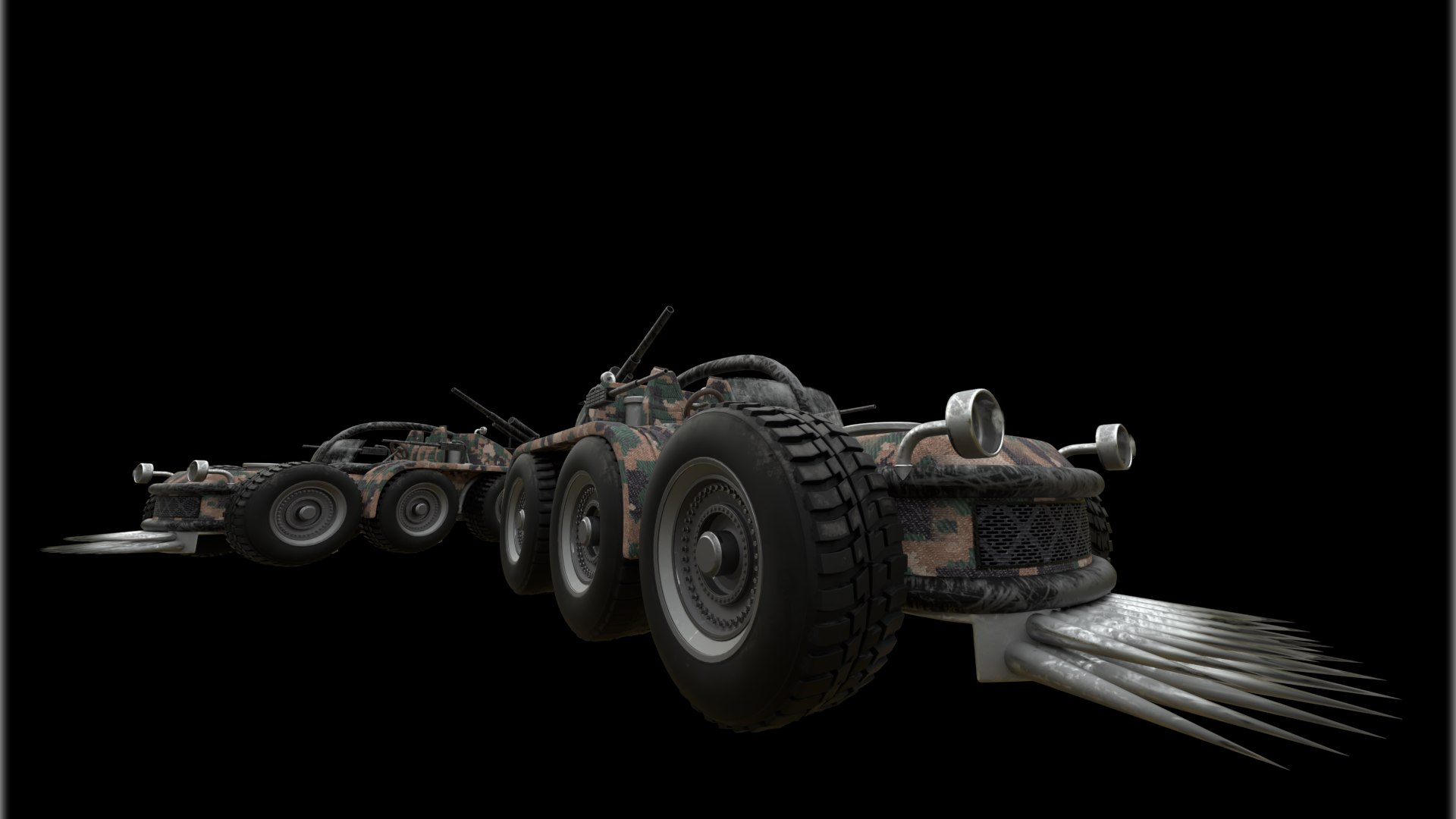 Mounted Howitzer 3D model - TurboSquid 2156448