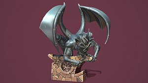 Fantasy gargoyle statue 3D