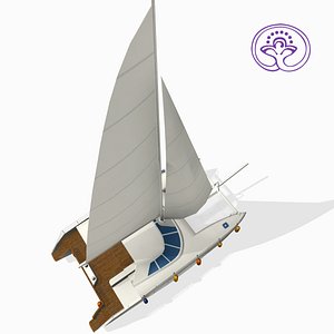 3d catamaran model