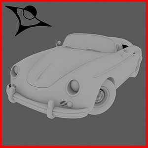 3d porsche 365 model