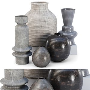 3D Vases set by House doctor v2