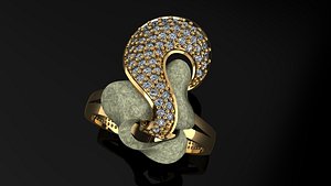 ring gold 3D model