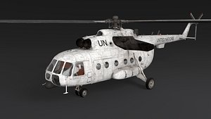 3D Rescue helicopter model