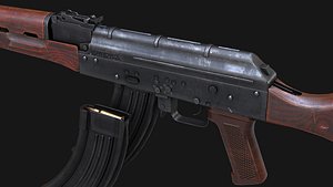 AKM AAA Game Ready PBR Low-poly 3D model