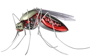 cyber mosquito robot bloodsucker 3D model