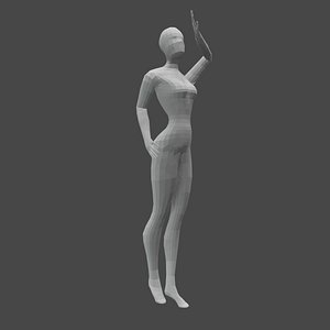 3D Girl low-Poly
