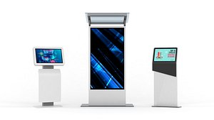 3D Electronic Kiosk Collection model