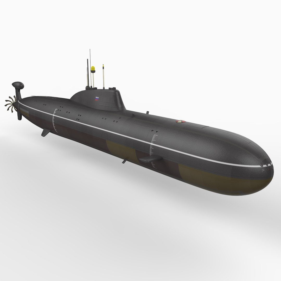 3d Soviet Akula Class Attack Submarine