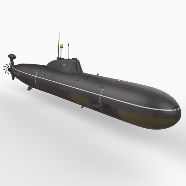 3d soviet akula class attack submarine