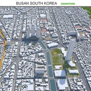 3D Busan Downtown South Korea