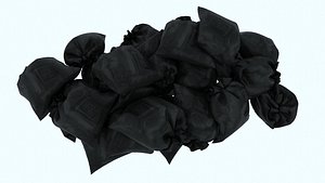 Textured Garbage Bags 4 3D model
