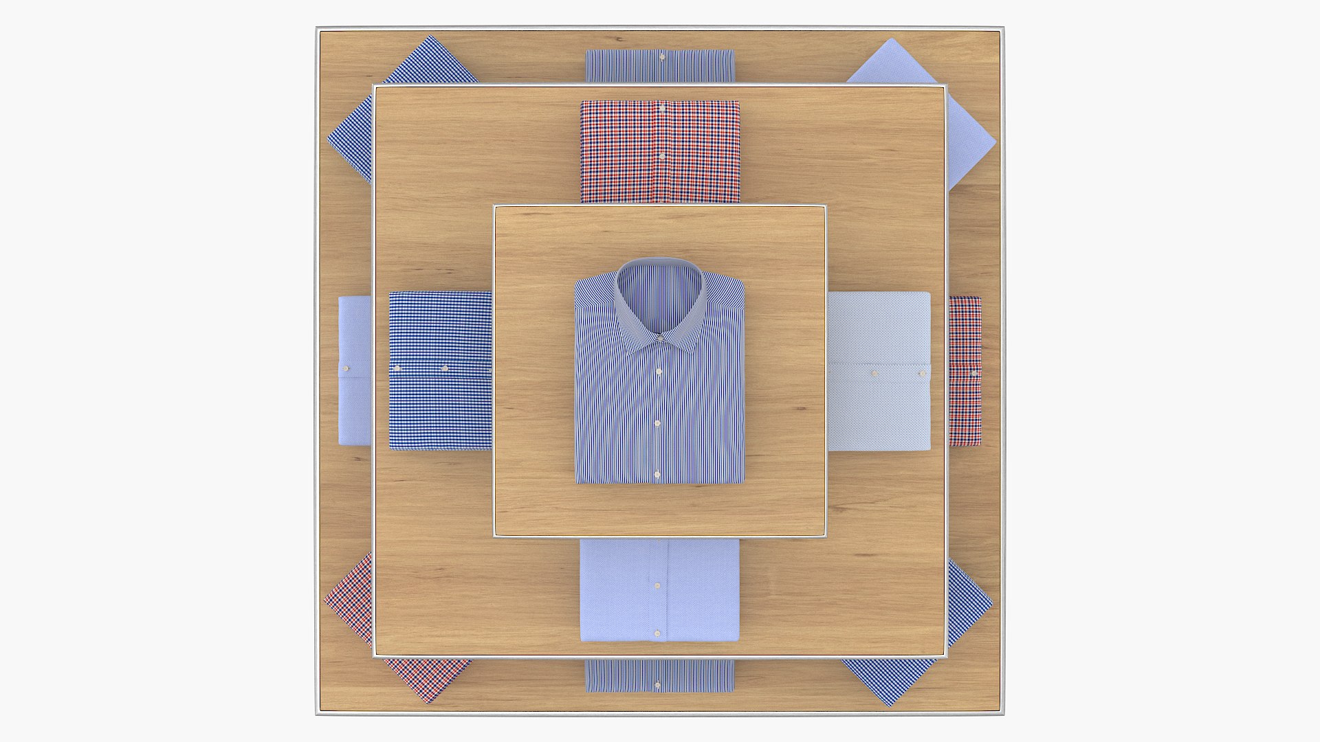 3D Shirt Pyramid Display 3 https://p.turbosquid.com/ts-thumb/aR/oBQdJp/0u/r5/png/1672948398/1920x1080/fit_q87/6e46a1c116833edc08af62698f584b2c04e30b90/r5.jpg