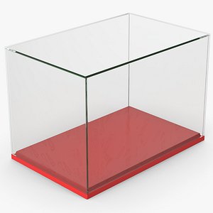 3D Red Display Case model