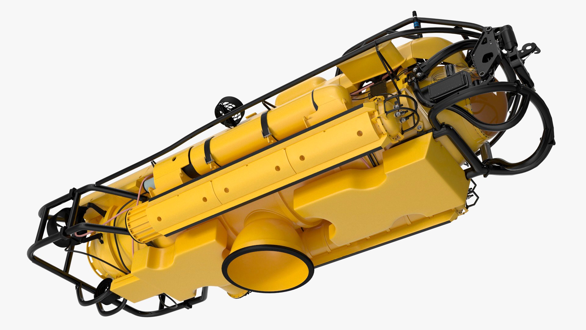 Rescue Submarine Yellow 3D model preview