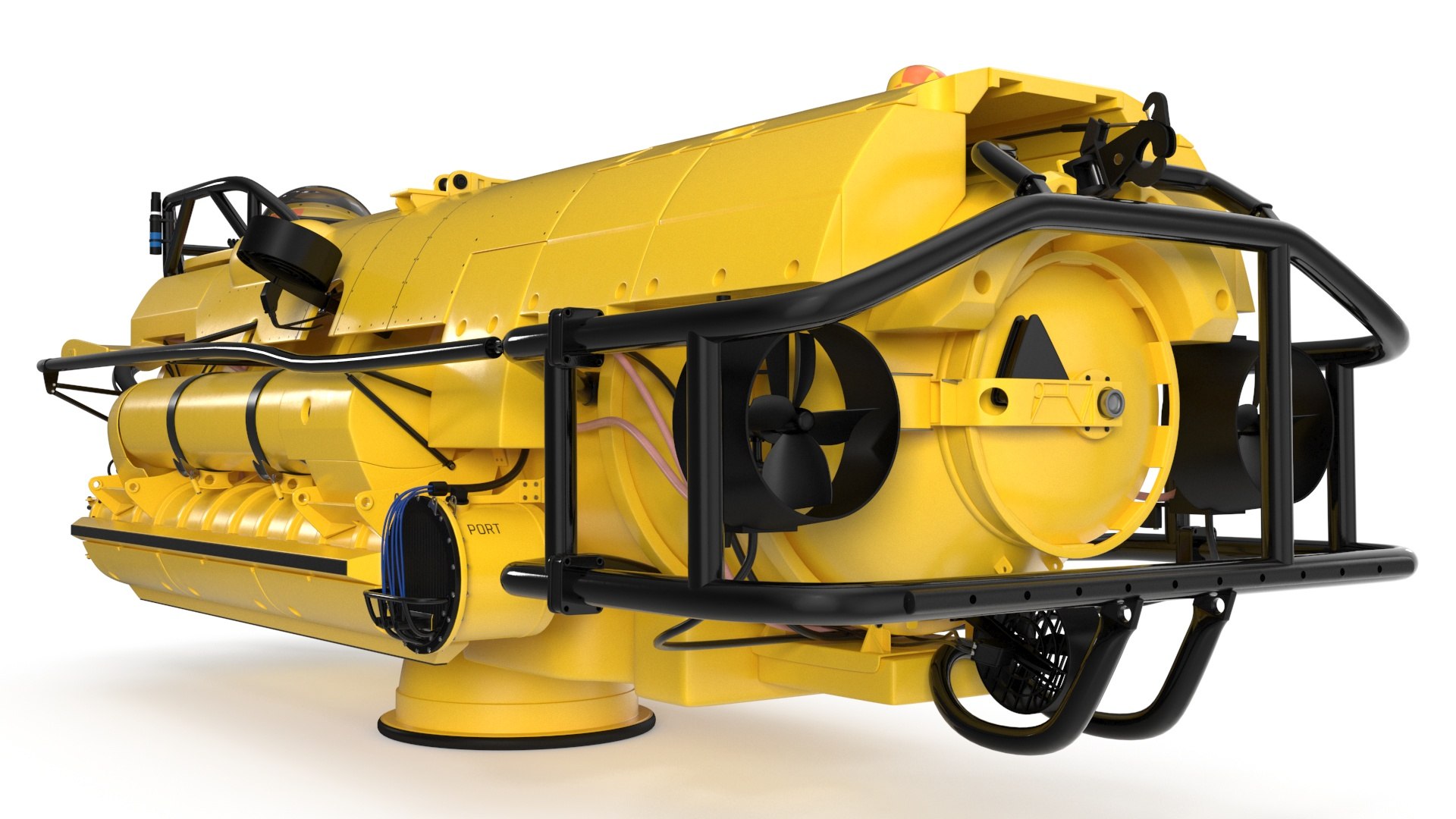 Rescue Submarine Yellow 3D Model - TurboSquid 2243493