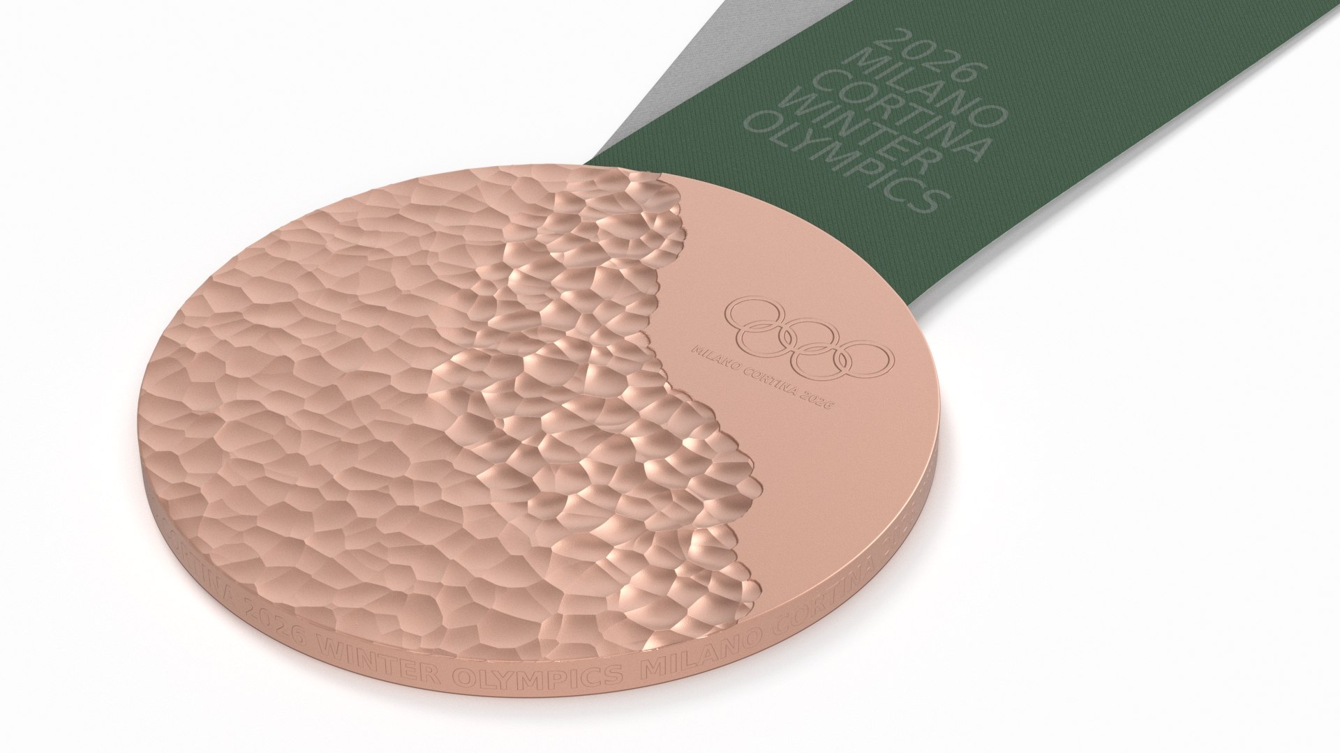 3D 2026 Olympic Bronze Award Curved Ribbon - TurboSquid 2413727