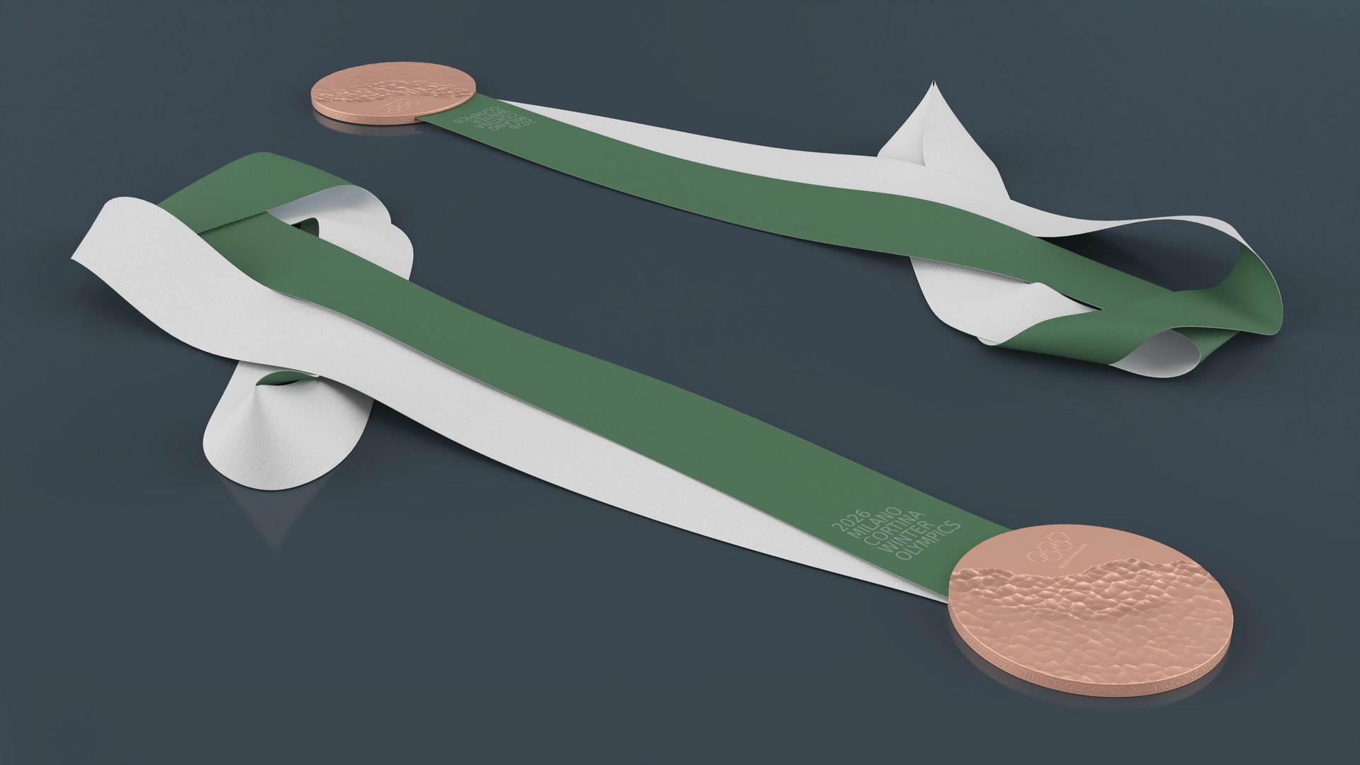 3D 2026 Olympic Bronze Award Curved Ribbon - TurboSquid 2413727
