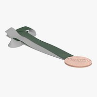 2026 Olympic Bronze Award Curved Ribbon