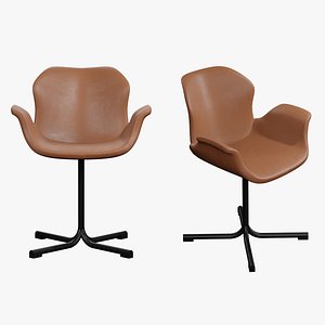 Leather Lounge Armchair 3D