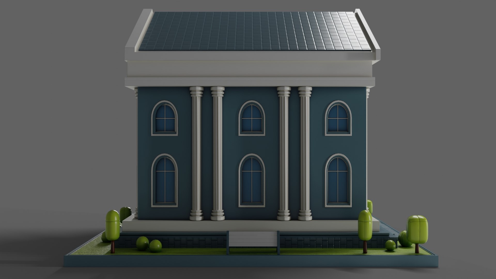 Stylized Bank 3D Model - TurboSquid 2408919