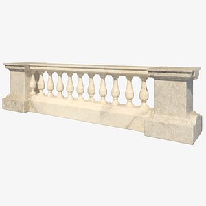 Classic Simple Balustrade 3D