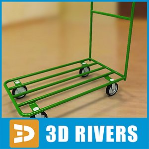 3d model luggage cart