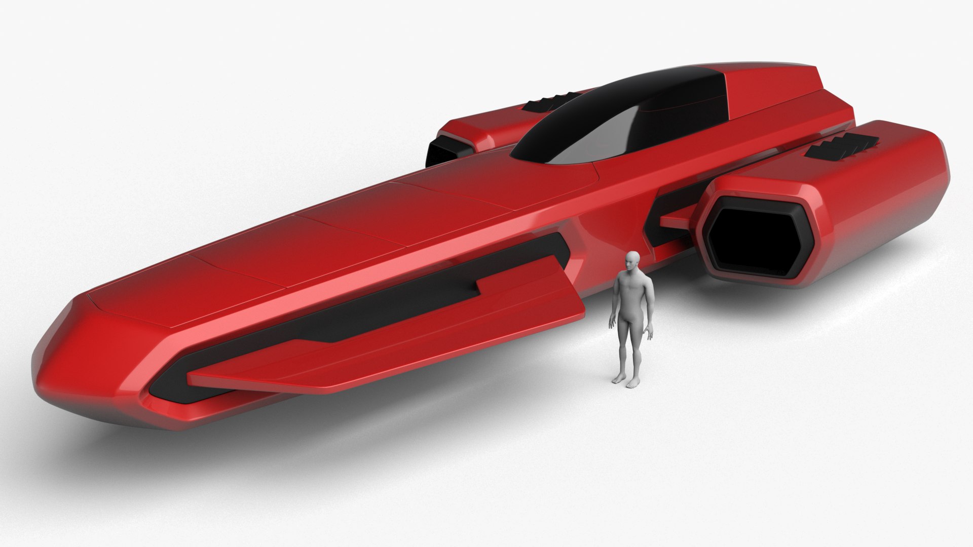 Racing Spaceship Antares 3D Model - TurboSquid 2096289