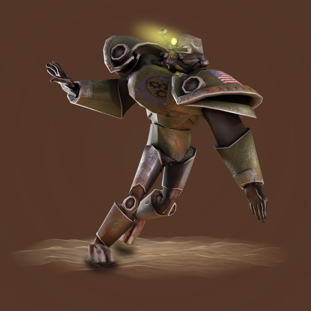 T51 Power Armor Paladin Stylized 3D Model - TurboSquid 1814249