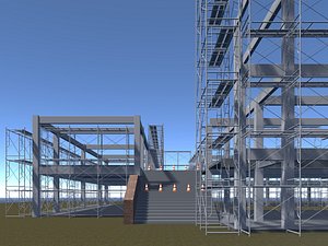 Town hall building under construction 25-56