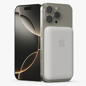 3D IPhone 16 Pro and MagSafe Battery Pack