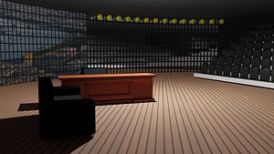 3D Talk Show Studio model