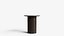 SANTIAGO Modern Round Wood  Marble Coffee Table D46