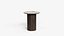 SANTIAGO Modern Round Wood  Marble Coffee Table D46