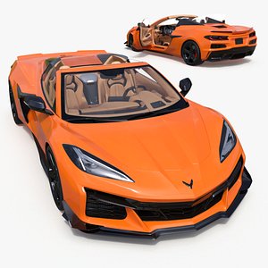 Cabriolet 2023 Chevrolet Corvette Z06 Open Orange Rigged