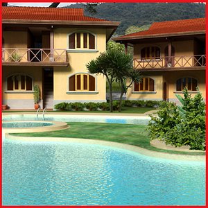 resort furniture 3d max