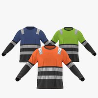 High-Vis Safety T-Shirts Long Sleeve