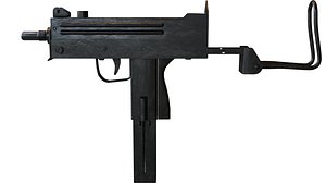 Mac 10 Smg Rifle Assault Rifle Gun Gameready 3D Model 3D